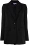 Patrizia Pepe Blazer met enkele rij knopen Zwart - Thumbnail 1