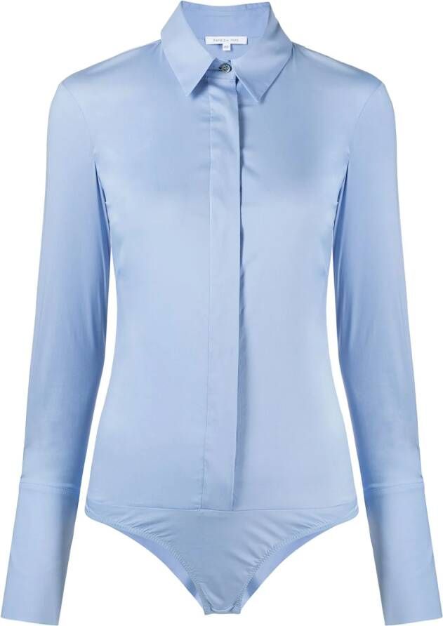 Patrizia Pepe Body met blouse Blauw