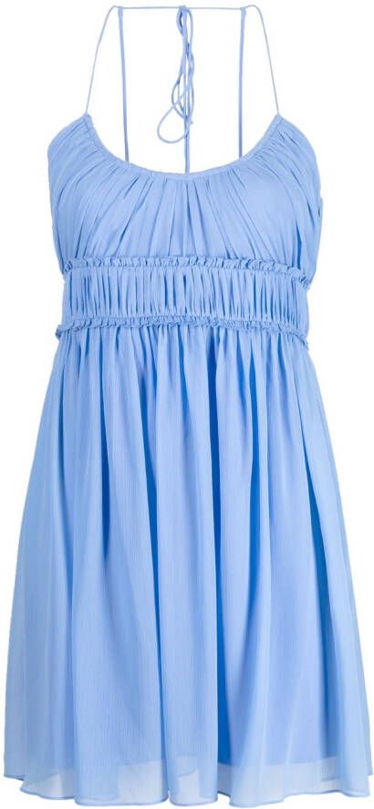 Patrizia Pepe Chiffon mini-jurk Blauw