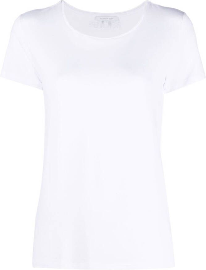 Patrizia Pepe T-shirt met ronde hals Wit