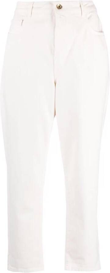 Patrizia Pepe Cropped broek Wit