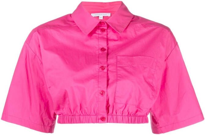 Patrizia Pepe Cropped blouse Roze