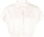 Patrizia Pepe Cropped blouse Beige - Thumbnail 1
