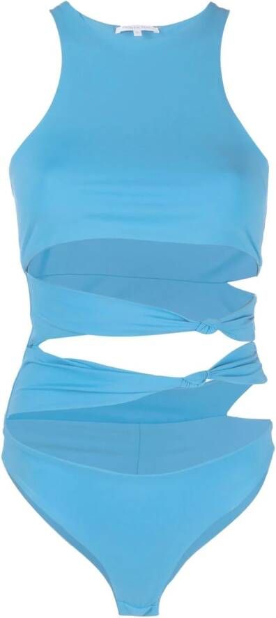Patrizia Pepe Cropped tanktop Blauw