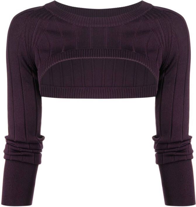 Patrizia Pepe Cropped top Paars