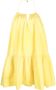 PATRIZIA PEPE Kleed Essentiële oversized jurk Yellow White Dames - Thumbnail 1