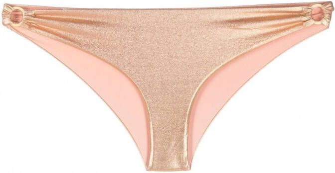 Patrizia Pepe Bikinislip met glitter Goud