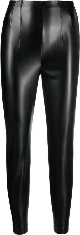 Patrizia Pepe high-waist faux-leather leggings Zwart
