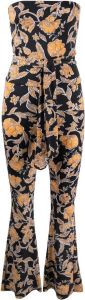 Patrizia Pepe Jumpsuit met bloemenprint Zwart