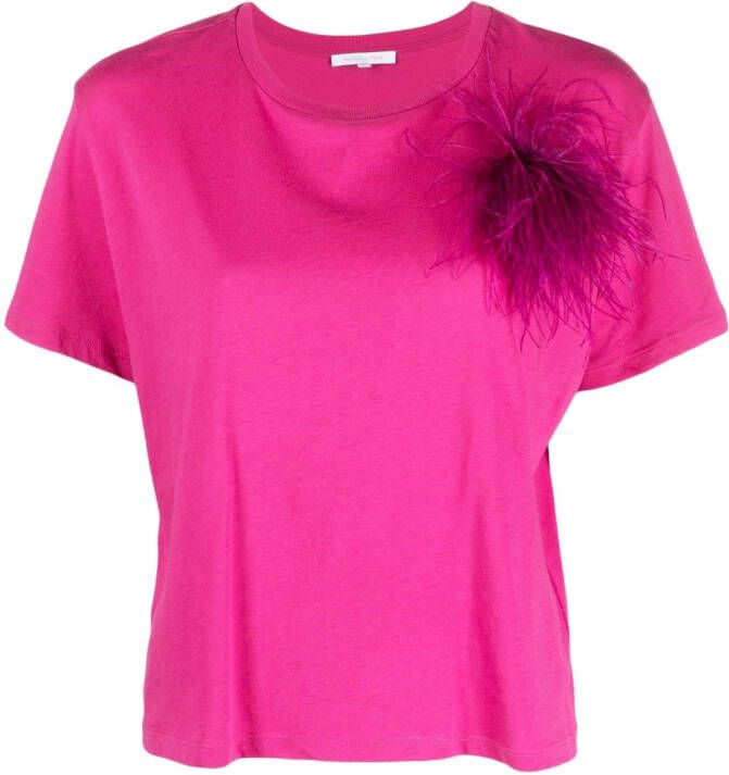 Patrizia Pepe Katoenen T-shirt Roze