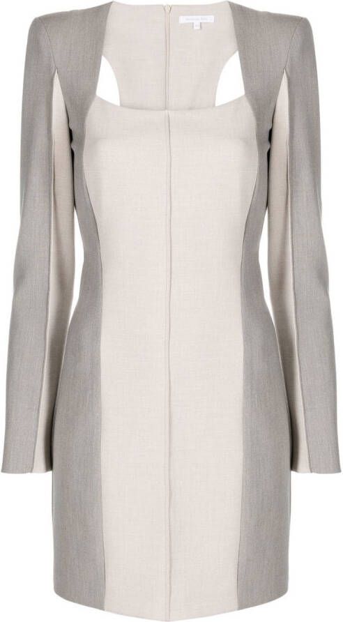 Patrizia Pepe Mini-jurk met lange mouwen Beige