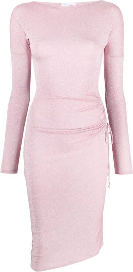 Patrizia Pepe Midi-jurk met lange mouwen Roze
