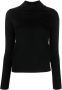 Patrizia Pepe Wollen T-shirt Zwart - Thumbnail 1