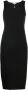 Patrizia Pepe Midi-jurk met logoplakkaat Zwart - Thumbnail 1