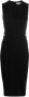 Patrizia Pepe Midi-jurk met ringdetail Zwart - Thumbnail 1