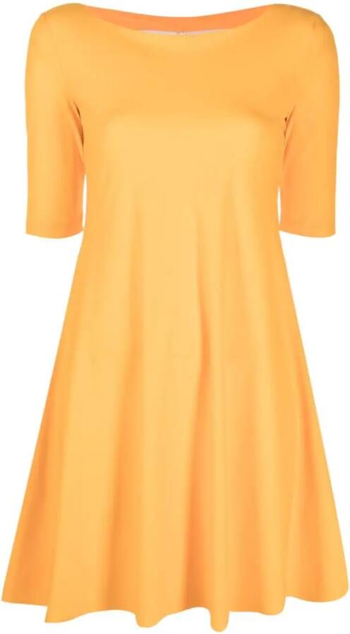 Patrizia Pepe Mini-jurk met boothals Oranje