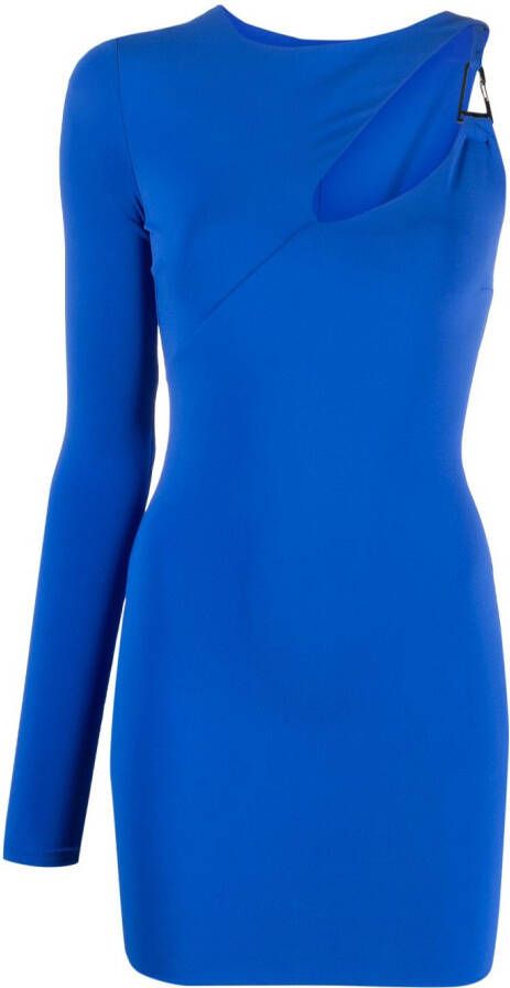 Patrizia Pepe Mini-jurk met uitgesneden detail Blauw