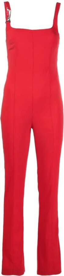 Patrizia Pepe Mouwloze jumpsuit Rood