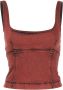 Patrizia Pepe Mouwloze top Rood - Thumbnail 1