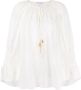 PATRIZIA PEPE Elegante Blouse Lange Mouw Wit White Dames - Thumbnail 1