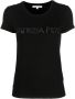 Patrizia Pepe T-shirt met logo van stras Zwart - Thumbnail 1