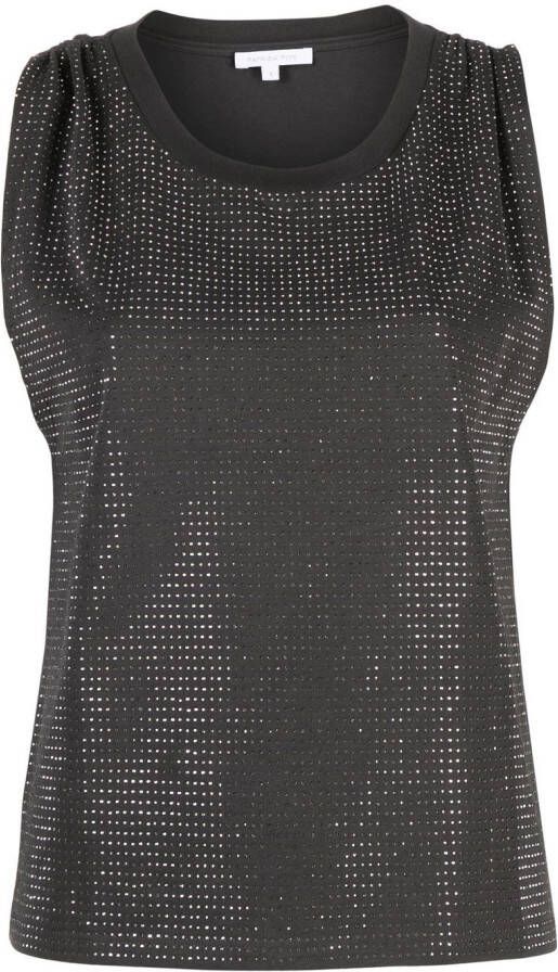 Patrizia Pepe Tanktop verfraaid met kristallen Grijs