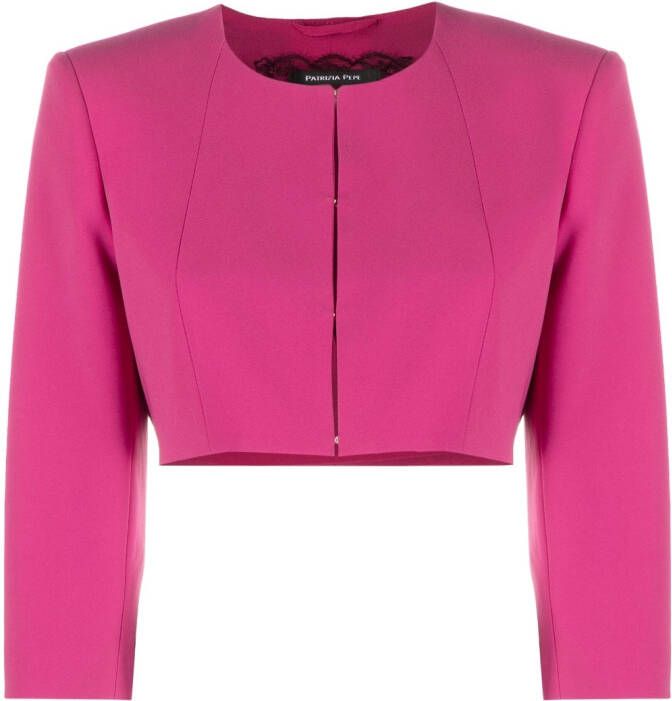 PATRIZIA PEPE Elegante Blazer met Polyester en Elastaan Yellow Dames