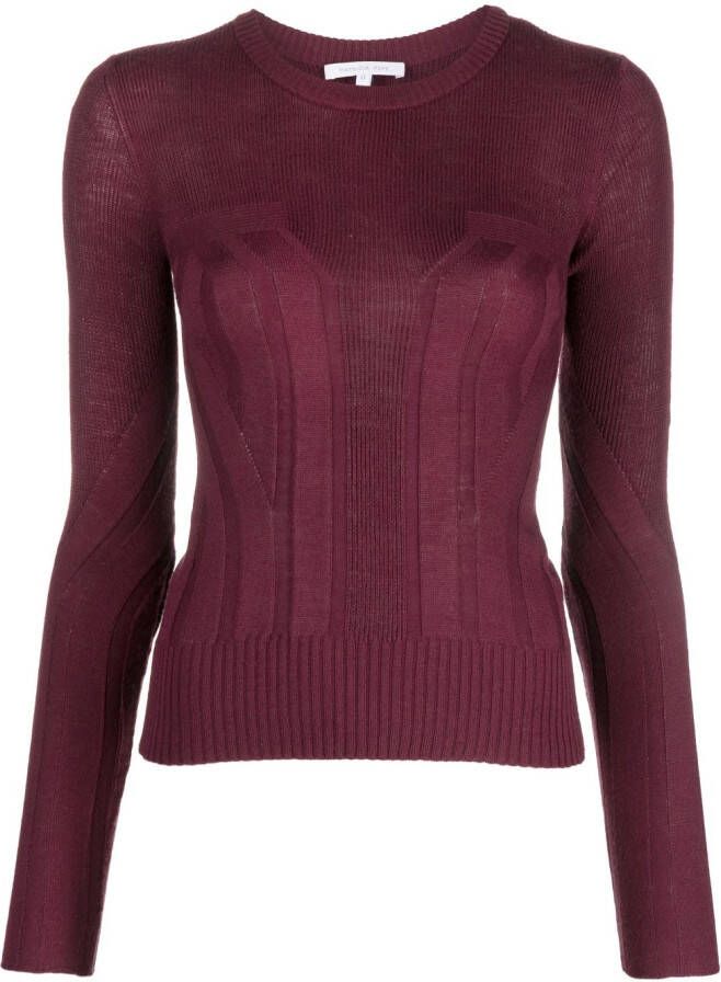 Patrizia Pepe Trui met ronde hals Rood