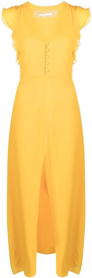 Patrizia Pepe Zijden jurk Oranje