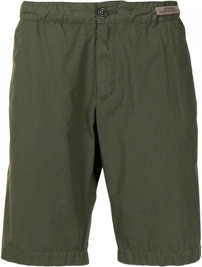 Paul & Shark Shorts met elastische tailleband Groen