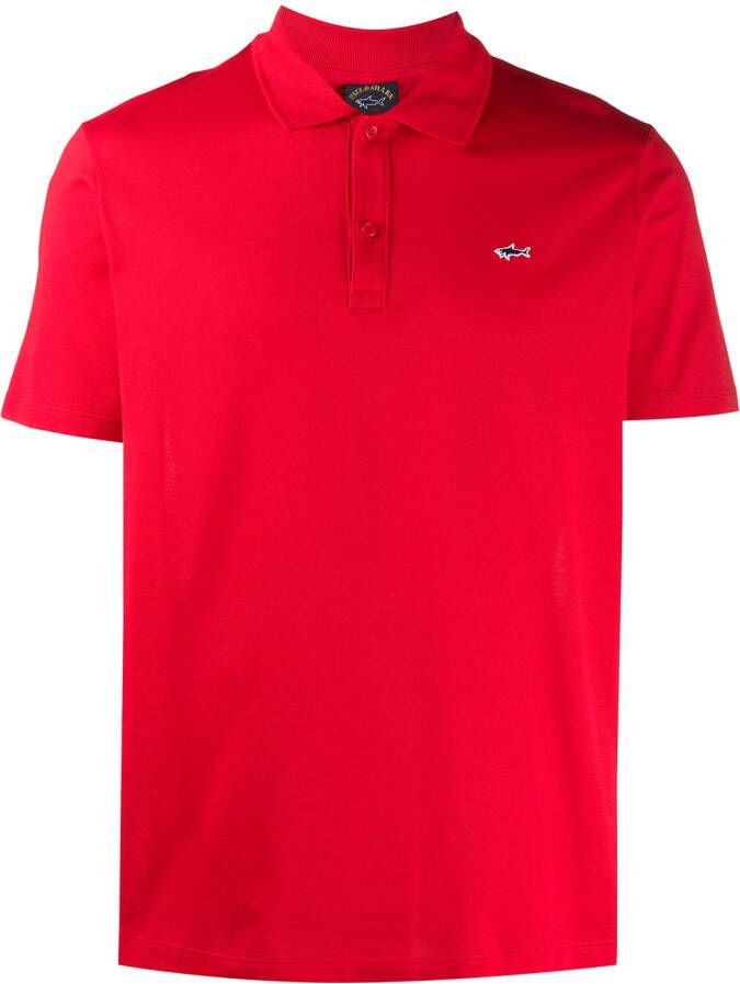 Paul & Shark Getailleerd poloshirt Rood