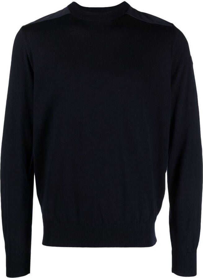 Paul & Shark Geribbelde trui Blauw