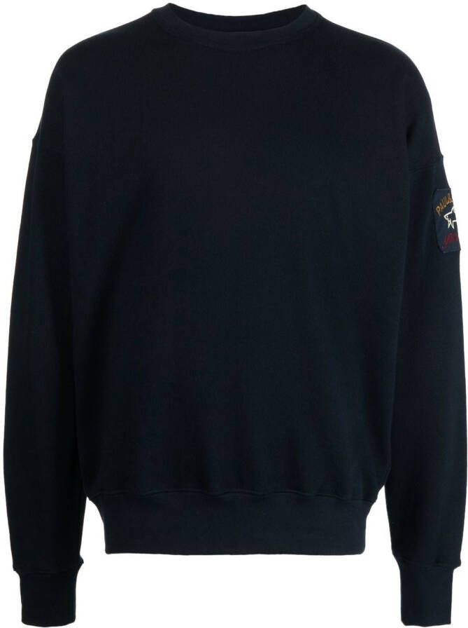 Paul & Shark Sweater met logopatch Blauw