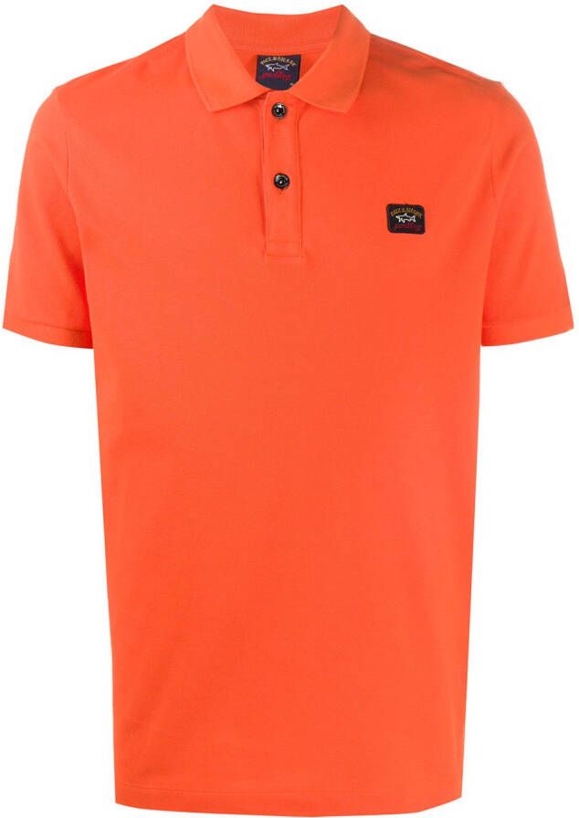Paul & Shark Poloshirt met logo Oranje