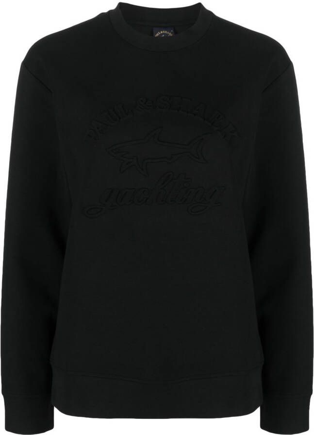 Paul & Shark Sweater met logoprint Zwart