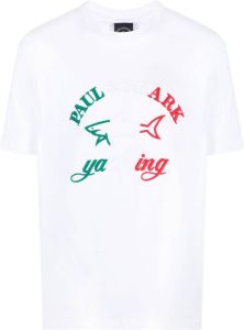 Paul & Shark T-shirt met geborduurd logo Wit
