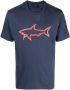 Paul & Shark T-shirt met logoprint Blauw - Thumbnail 1