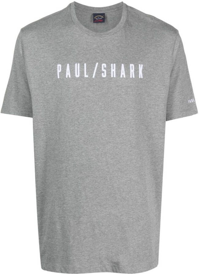 Paul & Shark T-shirt met logoprint Grijs