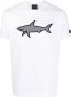 Paul & Shark T-shirt met logoprint Wit - Thumbnail 1