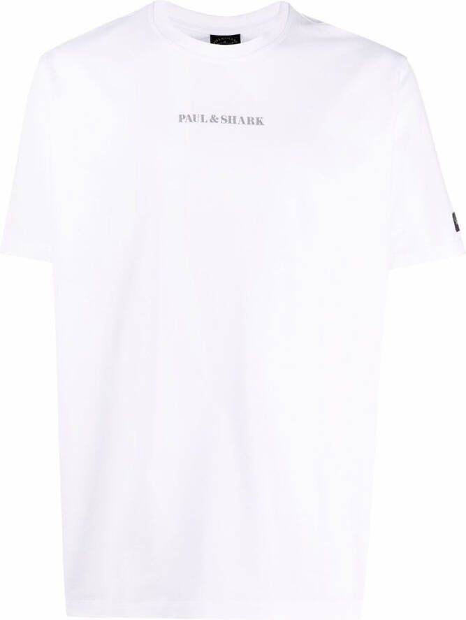Paul & Shark T-shirt met logoprint Wit
