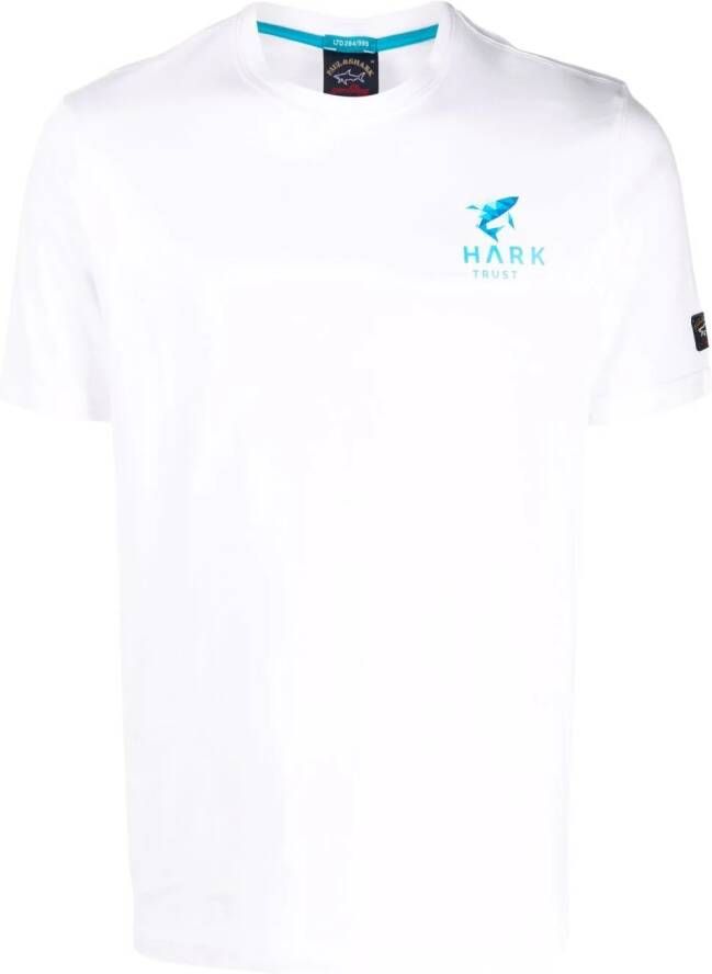 Paul & Shark T-shirt met logoprint Wit