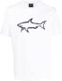 Paul & Shark T-shirt met logoprint Wit - Thumbnail 1