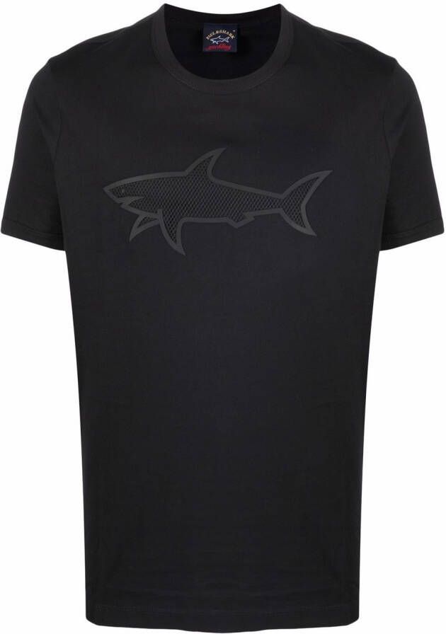 Paul & Shark T-shirt met logoprint Zwart