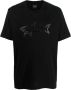 Paul & Shark T-shirt met logoprint Zwart - Thumbnail 1