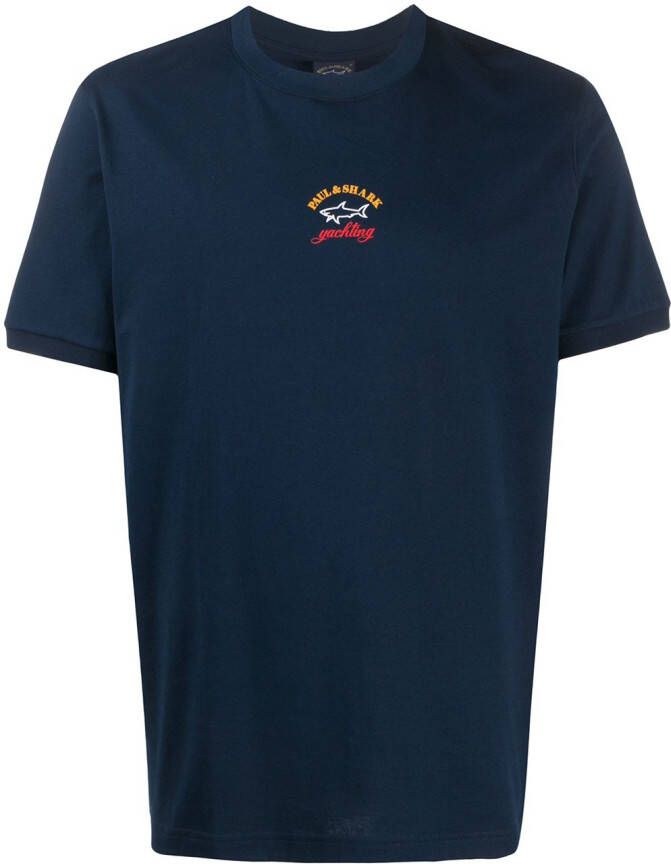 Paul & Shark T-shirt met ronde hals Blauw