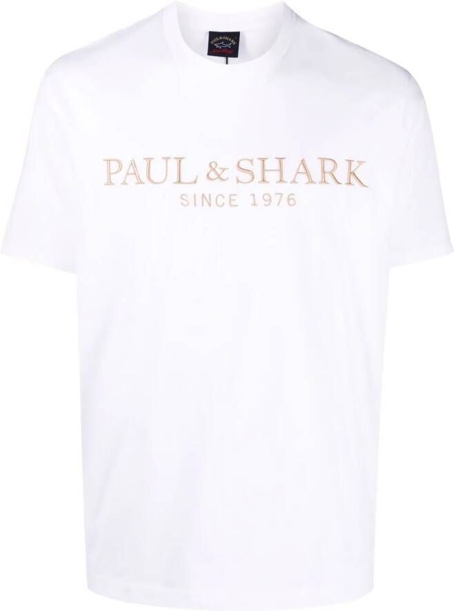 Paul & Shark T-shirt met ronde hals Wit