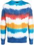 Paul & Shark Trui met tie-dye print Blauw - Thumbnail 1