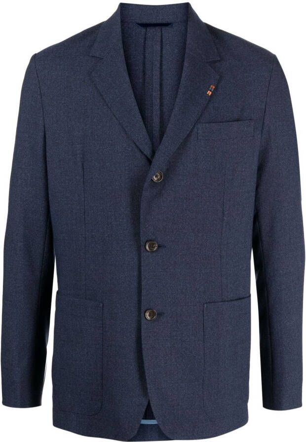Paul Smith Blazer met enkele rij knopen Blauw