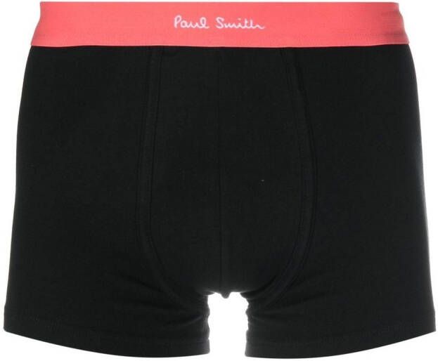 Paul Smith Boxershorts met contrasterende tailleband Zwart