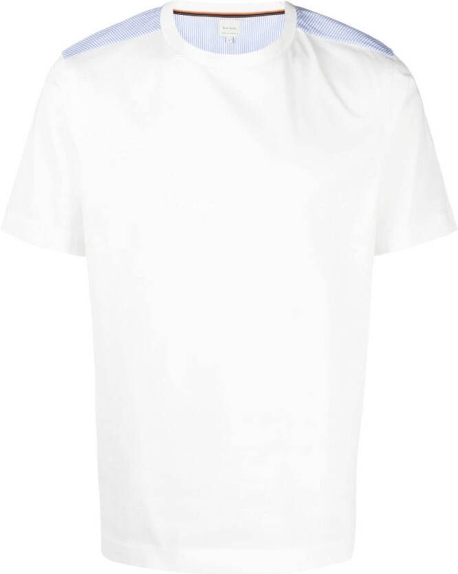 Paul Smith T-shirt met contrasterend vlak Wit